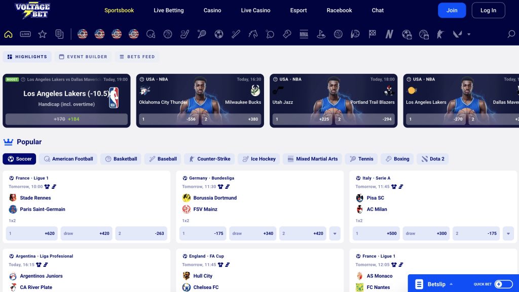 Voltage Bet Sportsbook NBA Odds Boosts